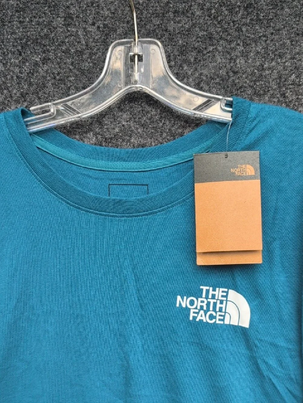 The North Face Teal Short Sleeve Logo Tee